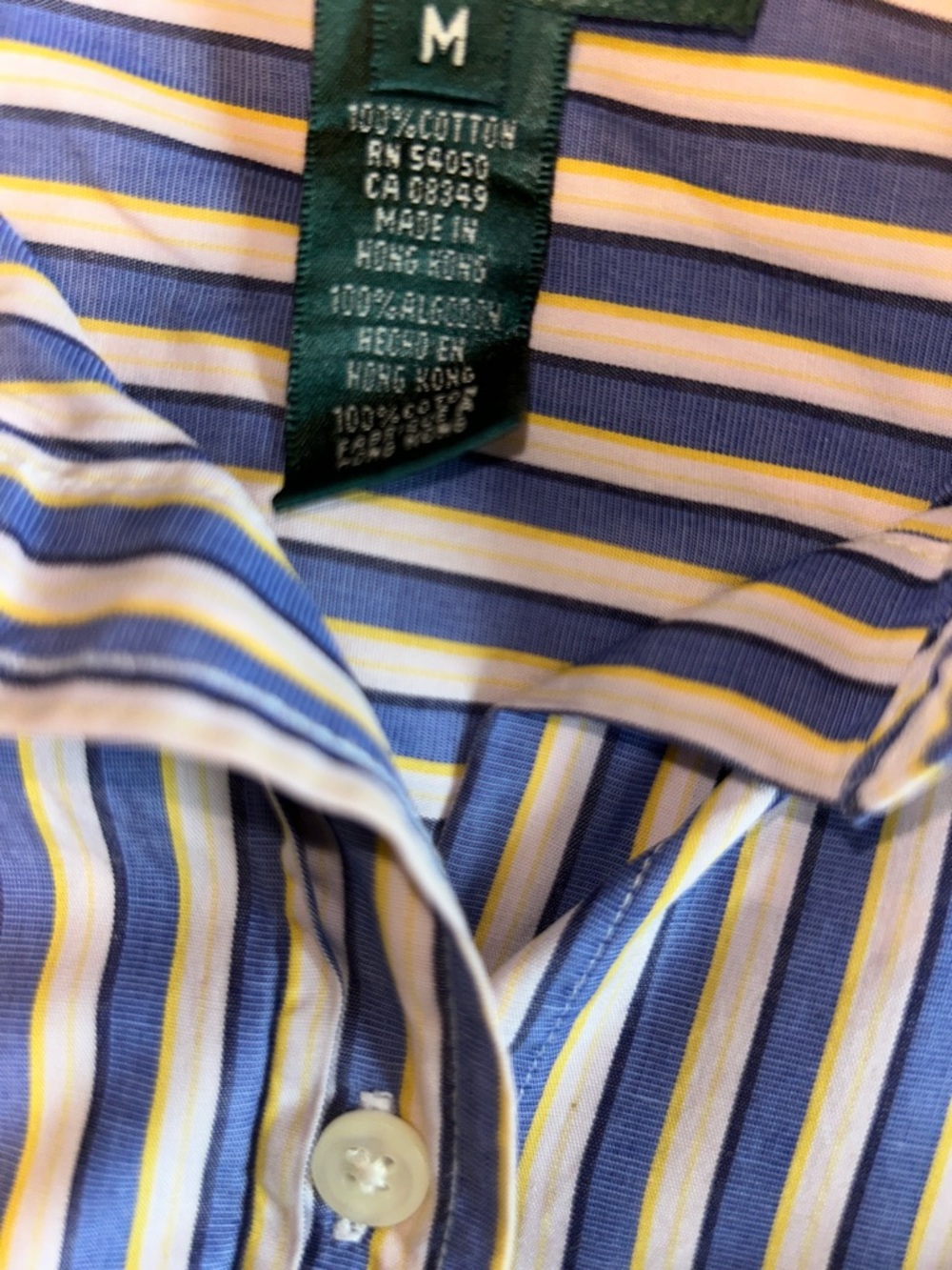 Lauren by Ralph Lauren size medium, button-down, shirt, 100% cotton - Picture 3 of 8
